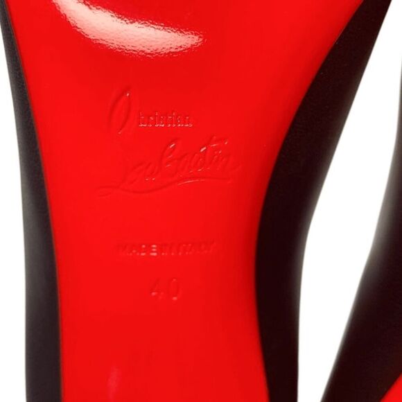 Christian Louboutin Spikyshell 100 Nappa Shiny Pumps EU 40 US 10 Studded Heels - Picture 13 of 13